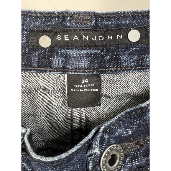 Vintage Sean John Men's Denim Jeans Baggy Size 34 Y2K Hip Hop Streetwear - Picture 5 of 7